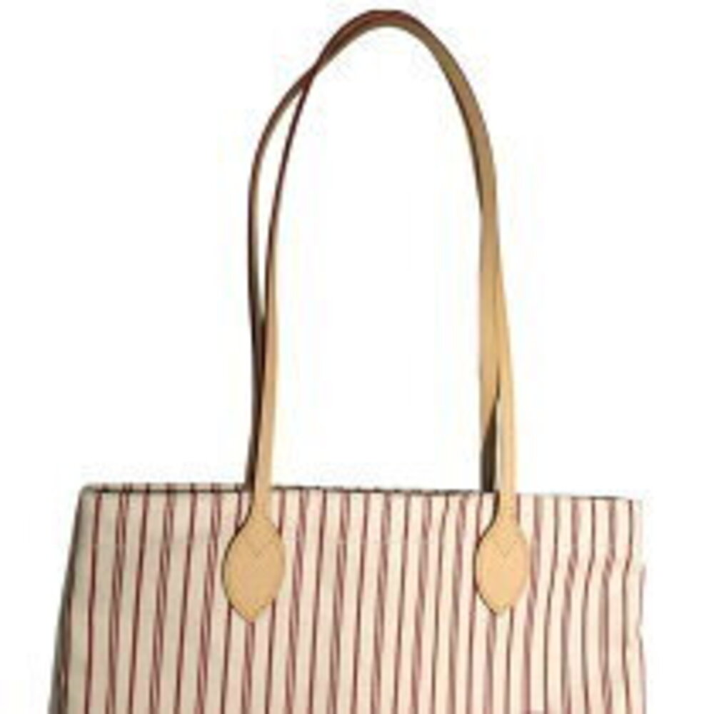 Louis Vuitton It Canvas Tote Beige Bag Plum Carry Tan - Picture 9 of 11